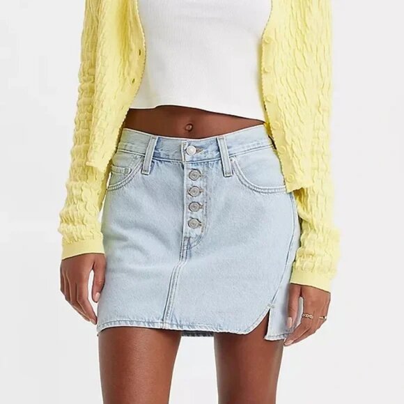 Levi Strauss & Co Icon Mini Denim Skirt NWOT SIze 24 - Picture 1 of 9
